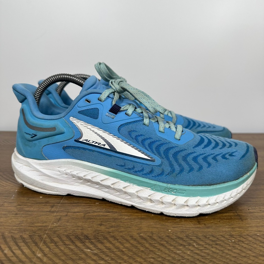 Altra Running Shoes Womens 9 Blue Torin 7 Road Cushion Athletic Running Sneakers
